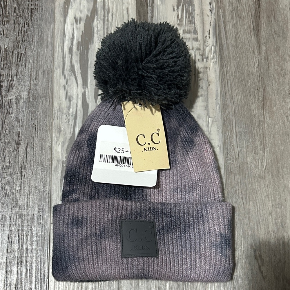 C.C Toddler Tie Dye Pom-Pom Hat